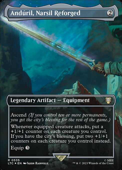 Andúril, Narsil Reforged [Borderless Surge Foil]