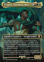 Aragorn, Hornburg Hero [Borderless Surge Foil]