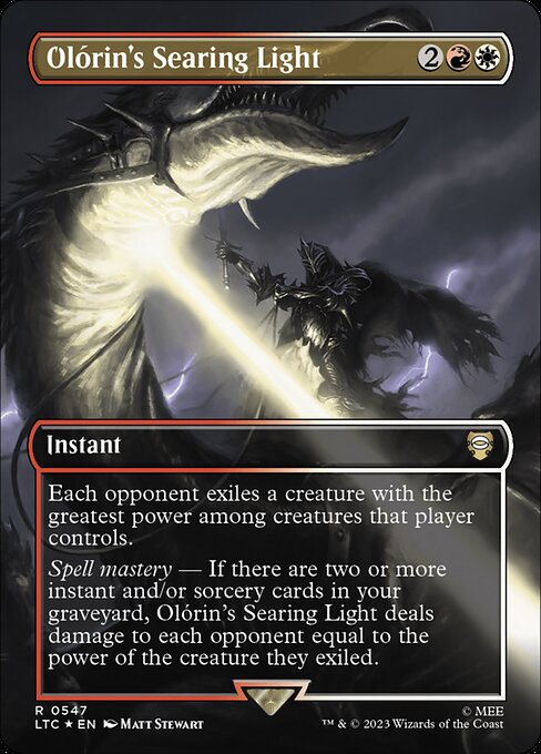 Olórin's Searing Light [Borderless Surge Foil]
