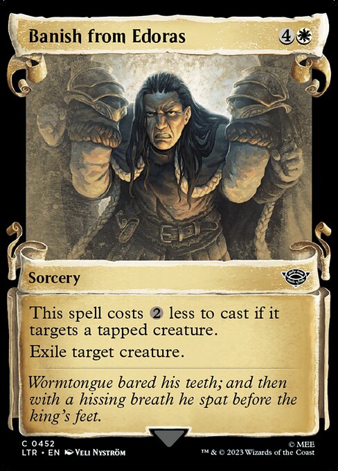 Banish from Edoras [Scroll Showcase Silver Foil]