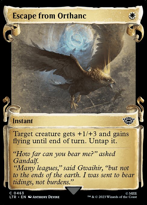 Escape from Orthanc [Scroll Showcase Silver Foil]