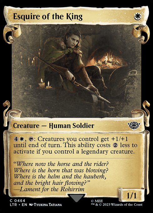 Esquire of the King [Scroll Showcase Silver Foil]
