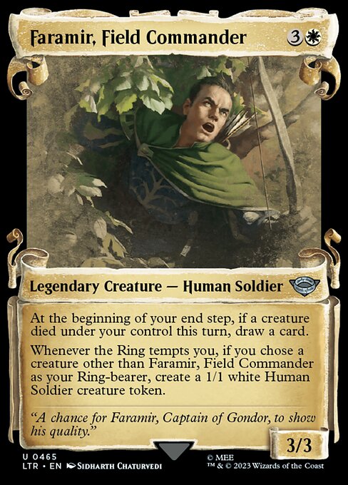 Faramir, Field Commander [Scroll Showcase Silver Foil]