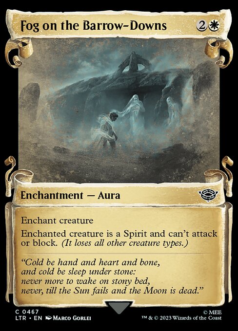 Fog on the Barrow-Downs [Scroll Showcase Silver Foil]