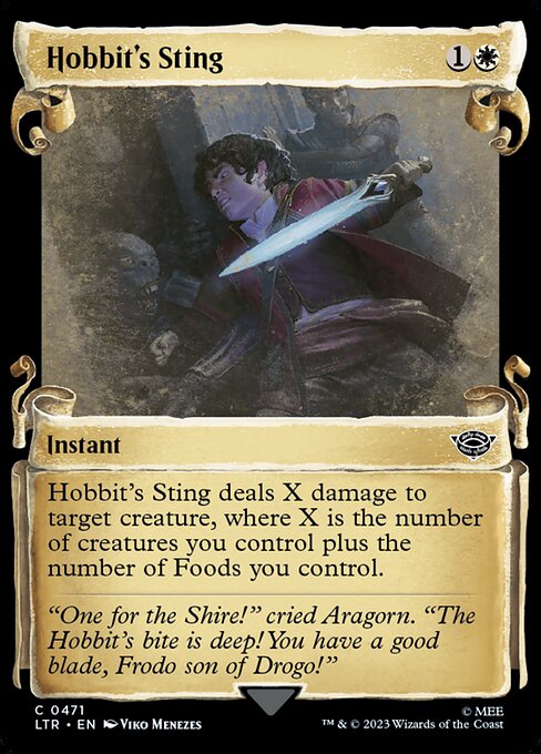 Hobbit's Sting [Scroll Showcase Silver Foil]