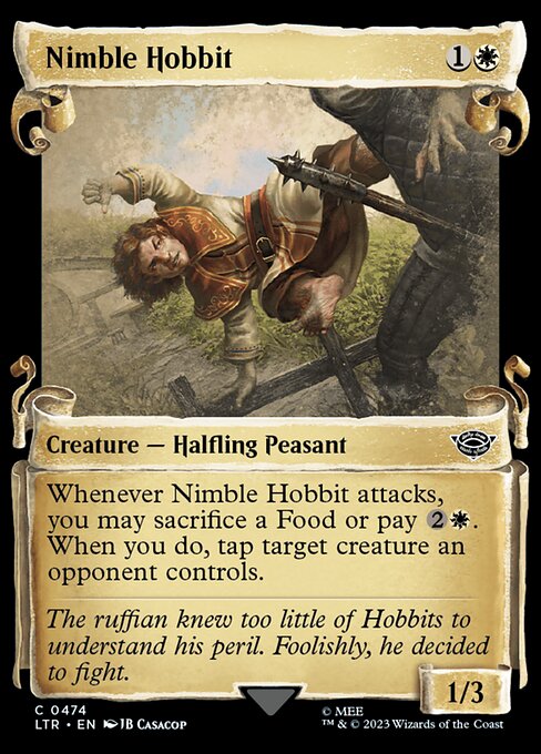 Nimble Hobbit [Scroll Showcase Silver Foil]