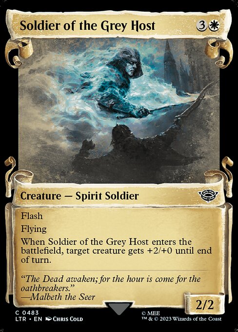 Soldier of the Grey Host [Scroll Showcase Silver Foil]