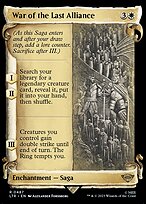 War of the Last Alliance [Scroll Showcase Silver Foil]