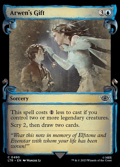 Arwen's Gift [Scroll Showcase Silver Foil]