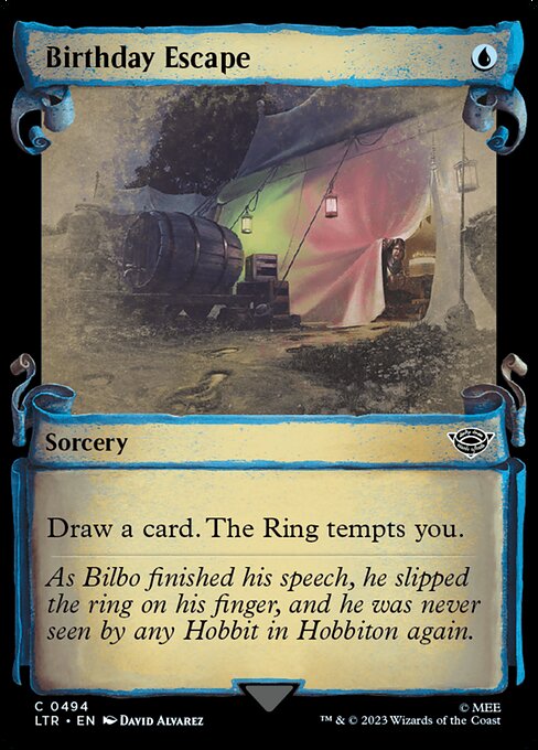 Birthday Escape [Scroll Showcase Silver Foil]