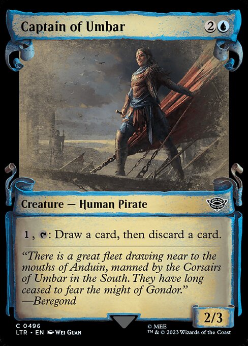 Captain of Umbar [Scroll Showcase Silver Foil]