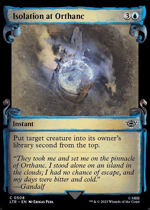 Isolation at Orthanc [Scroll Showcase Silver Foil]