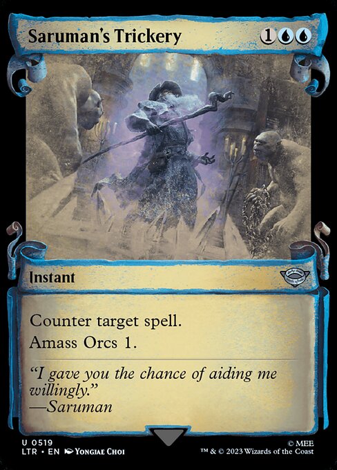 Saruman's Trickery [Scroll Showcase Silver Foil]