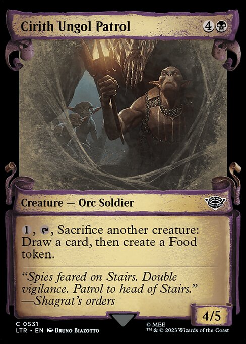 Cirith Ungol Patrol [Scroll Showcase Silver Foil]