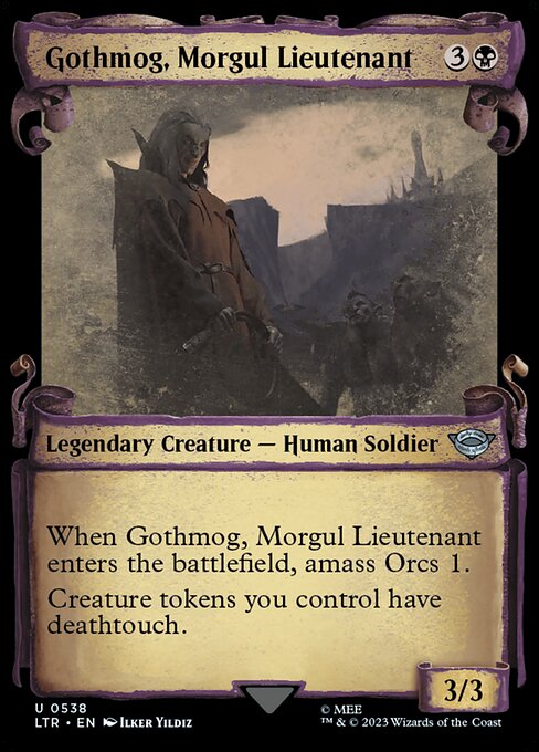 Gothmog, Morgul Lieutenant [Scroll Showcase Silver Foil]