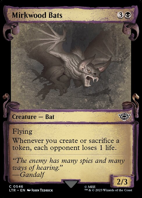 Mirkwood Bats [Scroll Showcase Silver Foil]