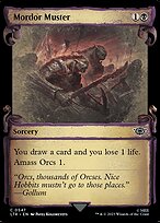 Mordor Muster [Scroll Showcase Silver Foil]