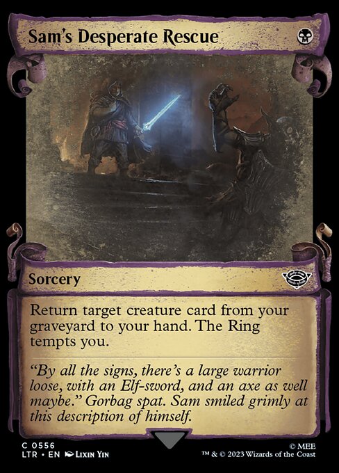 Sam's Desperate Rescue [Scroll Showcase Silver Foil]