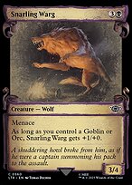 Snarling Warg [Scroll Showcase Silver Foil]