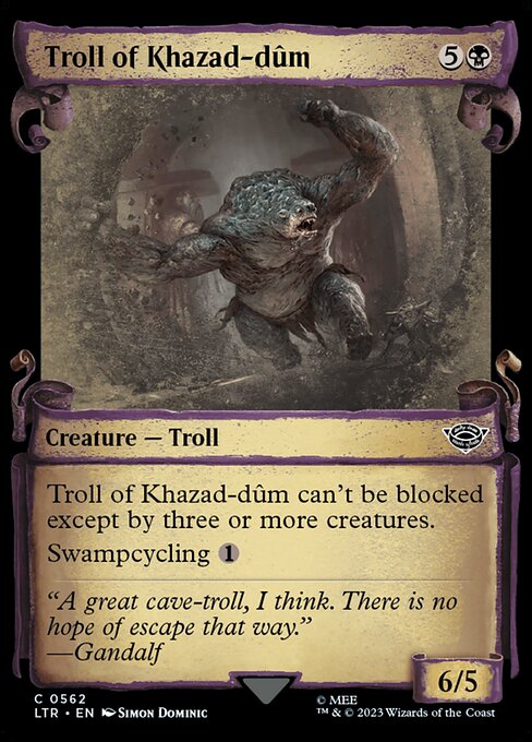 Troll of Khazad-dûm [Scroll Showcase Silver Foil]