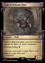 Troll of Khazad-dûm [Scroll Showcase Silver Foil]