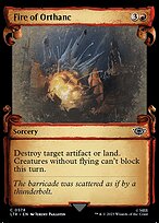 Fire of Orthanc [Scroll Showcase Silver Foil]