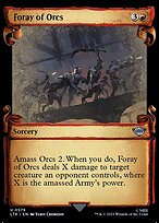 Foray of Orcs [Scroll Showcase Silver Foil]