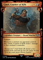 Gimli, Counter of Kills [Scroll Showcase Silver Foil]