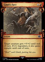 Gimli's Fury [Scroll Showcase Silver Foil]
