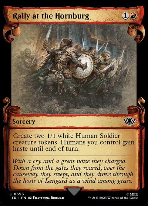 Rally at the Hornburg [Scroll Showcase Silver Foil]