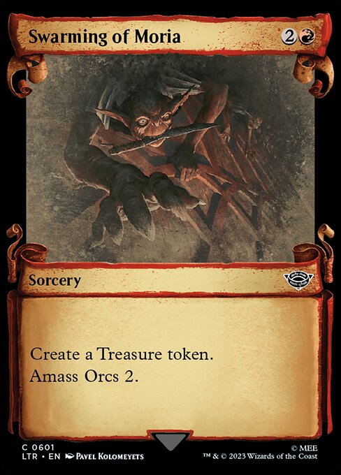 Swarming of Moria [Scroll Showcase Silver Foil]