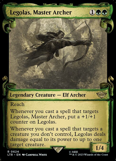 Legolas, Master Archer [Scroll Showcase Silver Foil]