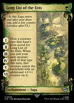 Long List of the Ents [Scroll Showcase Silver Foil]