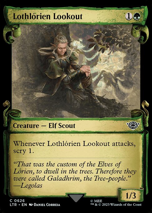 Lothlórien Lookout [Scroll Showcase Silver Foil]