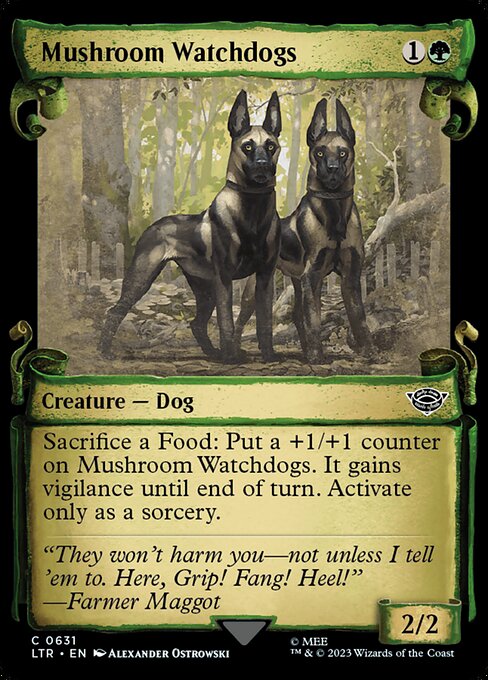 Mushroom Watchdogs [Scroll Showcase Silver Foil]