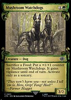 Mushroom Watchdogs [Scroll Showcase Silver Foil]