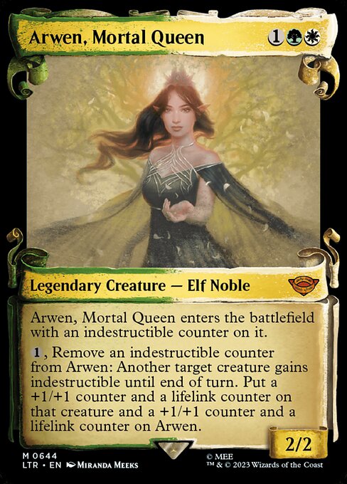 Arwen, Mortal Queen [Scroll Showcase Silver Foil]