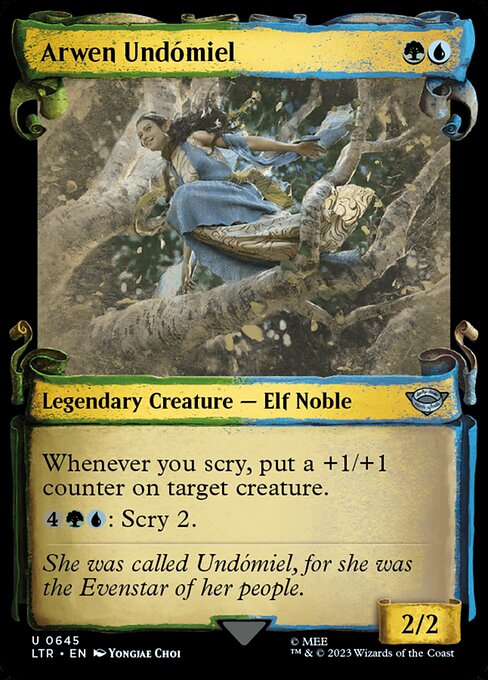 Arwen Undómiel [Scroll Showcase Silver Foil]