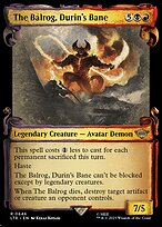 The Balrog, Durin's Bane [Scroll Showcase Silver Foil]