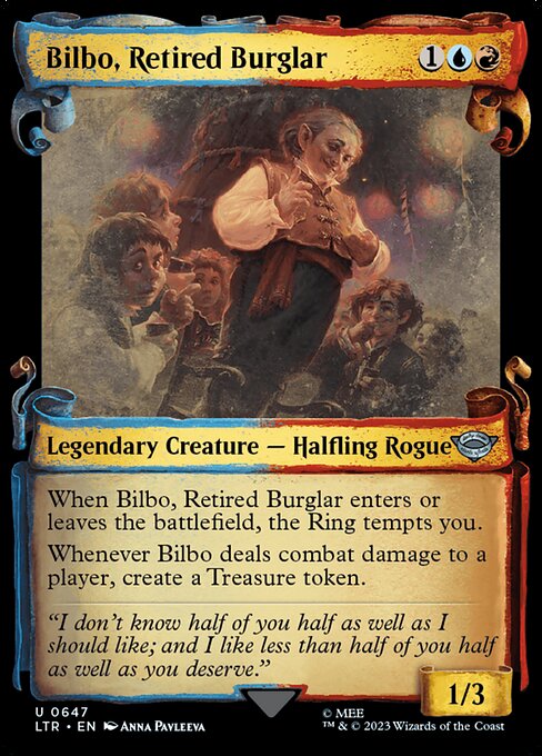 Bilbo, Retired Burglar [Scroll Showcase Silver Foil]
