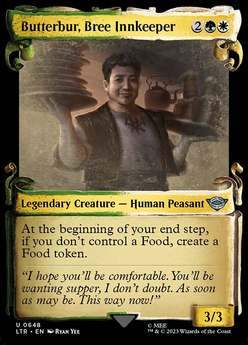 Butterbur, Bree Innkeeper [Scroll Showcase Silver Foil]