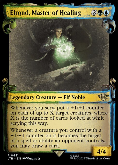 Elrond, Master of Healing [Scroll Showcase Silver Foil]