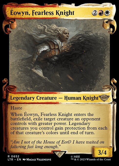 Éowyn, Fearless Knight [Scroll Showcase Silver Foil]