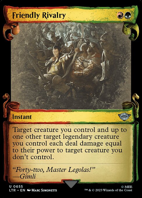 Friendly Rivalry [Scroll Showcase Silver Foil]