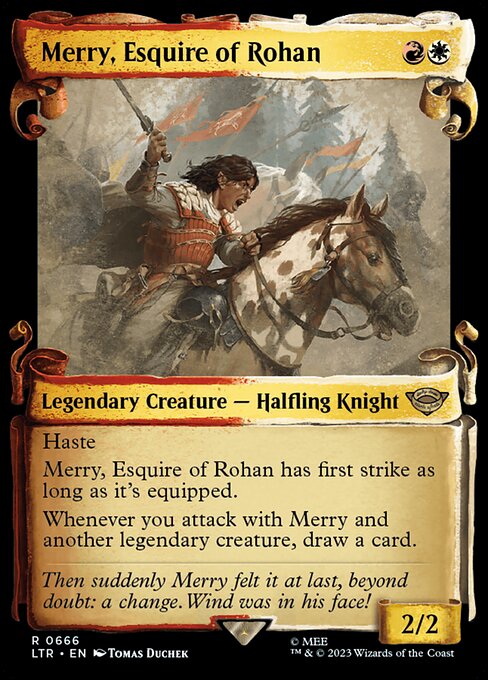 Merry, Esquire of Rohan [Scroll Showcase Silver Foil]
