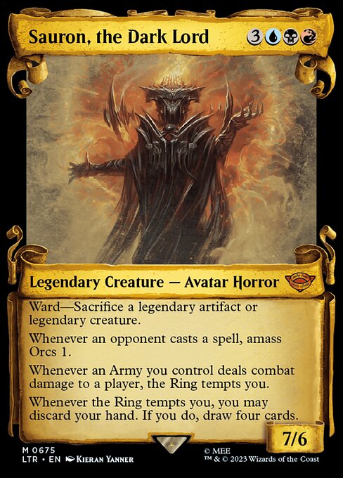 Sauron, the Dark Lord [Scroll Showcase Silver Foil]