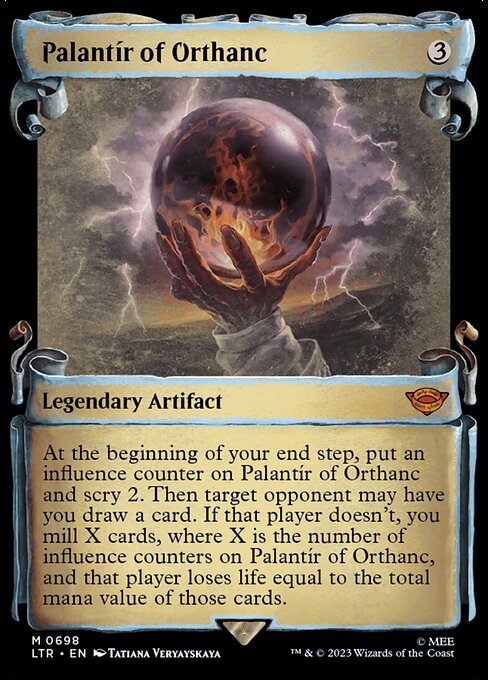 Palantír of Orthanc [Scroll Showcase Silver Foil]