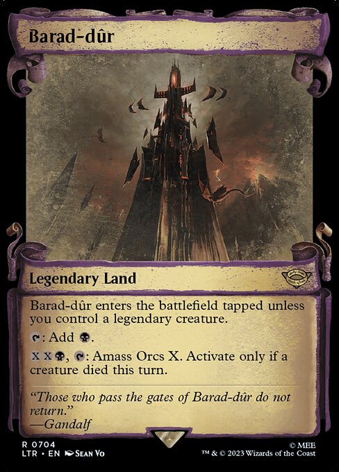 Barad-dûr [Scroll Showcase Silver Foil]