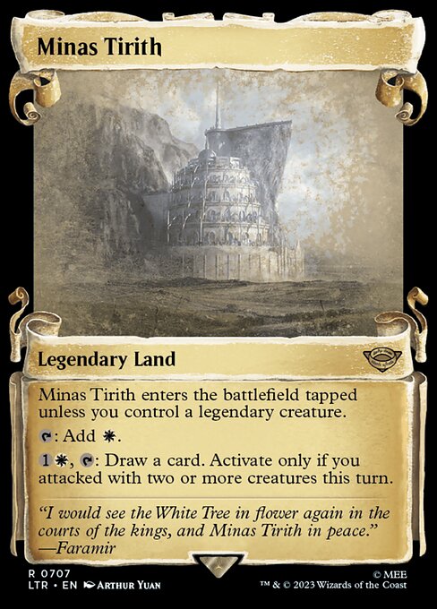 Minas Tirith [Scroll Showcase Silver Foil]
