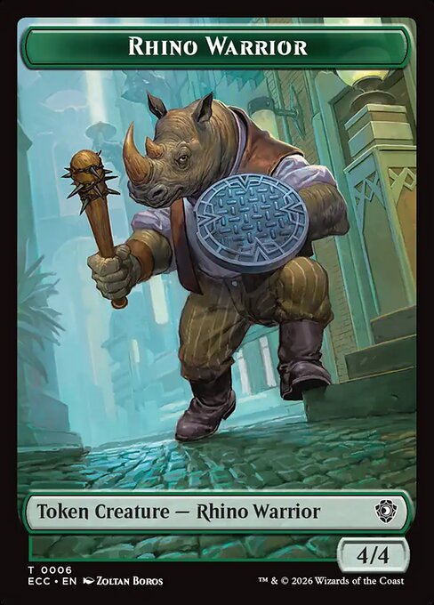 Rhino Warrior Token TECC